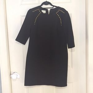 Donna Morgan Black Rivet Detail Dress